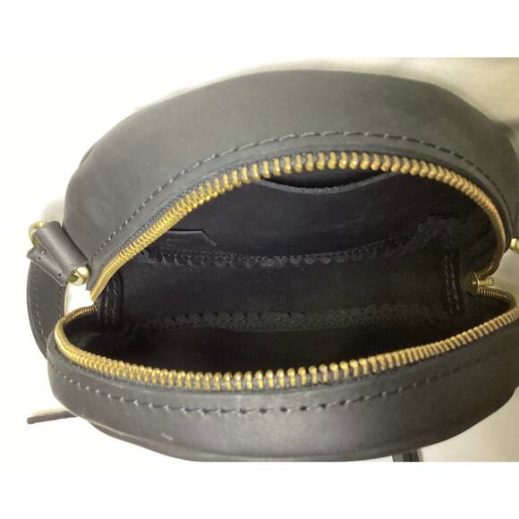 Portland Leather Goods Small Crossbody Bag H:7” wide and 2.5” black - Picture 5 of 5